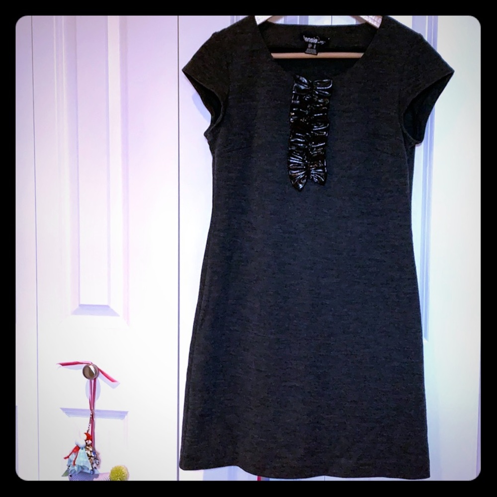 Grey wool dress
